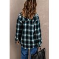 thumbnail image 1 of ABPHQTO Chaqueta de cuadros de mujer verde con bolsillos y botones, 1 of 5