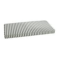 thumbnail image 3 of Sunbrella  Blue White Stripe Indoor/Outdoor Bench Cushion 37" to 48", Corded 44 in w x 19 in d, 3 of 5