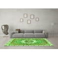 thumbnail image 3 of Ahgly Company Indoor Round Abstract Green Modern Area Rugs, 3' Round, 3 of 4