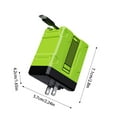 thumbnail image 3 of Chargeur Rapide 2 en 1 120w Amélioré Rétractable Module de Charge Super Rapide Pliable Adaptateur Mural pour Téléphone Tablette Ordinateurs Portables, 3 of 5