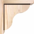 thumbnail image 3 of 7 1/2"W x 10"D x 10"H Carmel Smooth Corbel w/Backplate, Douglas Fir, 3 of 9