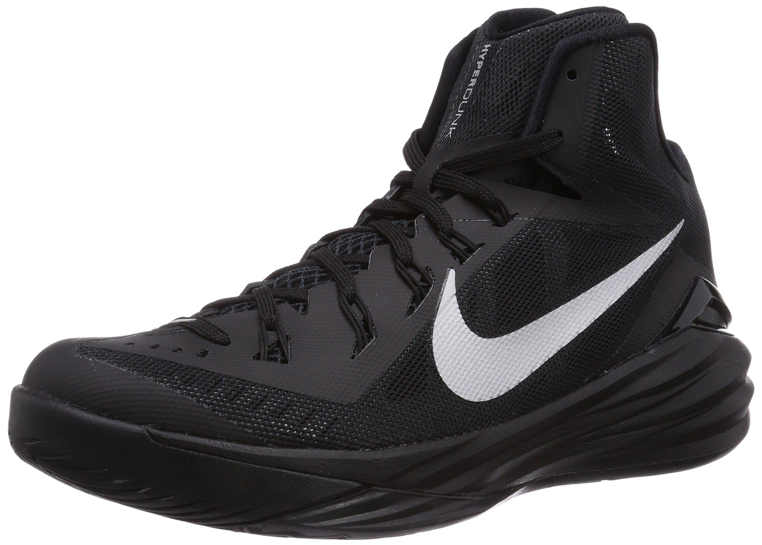 Nike Men's Hyperdunk 2014 Black/Metallic Silver Basketball Shoes