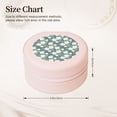 thumbnail image 2 of Naloa Flower Round Jewelry Box, Travel Jewelry Organizer, 3.9 x 3.9 x 2in Jewelry Storage Box for Women-Pink, 2 of 7