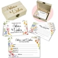 thumbnail image 4 of 50Pcs Advice and Wish Cards for The Mr And Mrs, Flower Wedding Advice Cards for Bridal Shower Games Bridal Shower Decorations$$Home Decor, Kitchen, & Other, 4 of 5