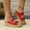 Red, variant on Women Arch Support Orthotic Comfort Slides, Orthopedic Sandals with Cushioned Footbed, Casual Breathable Slip-On Walking Shoes for Plantar Fasciitis Relief