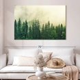 thumbnail image 2 of Elephant Stock Hazy Mountain Pine Forest Wall Art - Horizontal Canvas Wall Art - Living Room Wall Decor - Floral And Botanical Canvas - Beige And Gray Decor - 51" x 34", 2 of 8