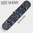 thumbnail image 3 of Dailycode Double Sided Oven Mitt with Loop Heat Resistant Kitchen Long Potholders 7" x 35" Space Stars Rocket Whale, 3 of 6