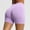 Purple, variant on Crunowin Women's Biker Shorts Quick Dry Sport Yoga Shorts Casual High-Waisted Workout Leggings Blue Size M
