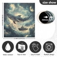 thumbnail image 5 of Yayeee Magnetic Dishwasher Cover for The Front Decoration Home Kitchen Machine Sticker Protector, Beige Floating Whale, 5 of 6