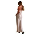 thumbnail image 2 of nvzhuang Women Dress, Sleeveless Adjustable Sling Straps Ankle Length One-Piece Gown, 2 of 9