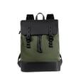 thumbnail image 2 of Mochila para hombre de tela Oxford resistente al agua, estilo casual, con capacidad para portátil de hasta 14 pulgadas. Verde, 2 of 8