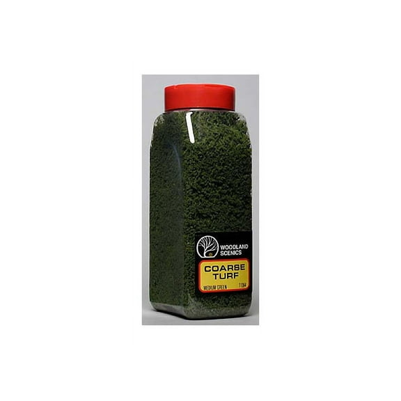 Woodland Scenics T1364 Turf Coarse Medium Green 32 oz WOOT1364