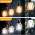 thumbnail image 3 of 8W E27 ST64 LED-lampa, Vintage Edison Filamentlampa, 80W Ekvivalent, 2700K Varmvit, 800LM, Retro Dekorativ Lampa, Ej Dimbar, 3-pack, 3 of 4
