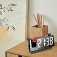thumbnail image 2 of Reloj Despertador con Proyección, Pantalla LED HD, Relojes de Proyección Inteligentes para Dormitorio, Reloj Digital Giratorio de 180 Grados, Proyector B, 2 of 5