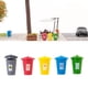 thumbnail image 3 of 5 piezas de contenedores de basura pequeños para niños, para vehículos, para reciclar, juguetes de calle 1: 150, 3 of 9