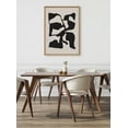 thumbnail image 6 of Kate and Laurel Sylvie Distorted Shapes of Black and Tan Framed Canvas Wall Art by The Creative Bunch Studio, 31.5x41.5 Natural, Modern Abstract Bold Art for Wall, 6 of 7