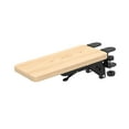 thumbnail image 4 of Bunblic Computer Arm Bracket Extension Board Sturdy Mouse Arm Support Foldable Armrest Rack Elbow Support for Desk Desktop Home Table Light Brown, 4 of 8