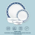 thumbnail image 5 of Corelle Cobalt Circles 16-Piece Glass Dinnerware Set (Service for 4), 5 of 8
