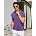 thumbnail image 2 of COOFANDY Men' Collared Shirts Short Sleeve Casual Polo T Shirt Summer Golf Shirts Classic Stylish Tees, 2 of 6