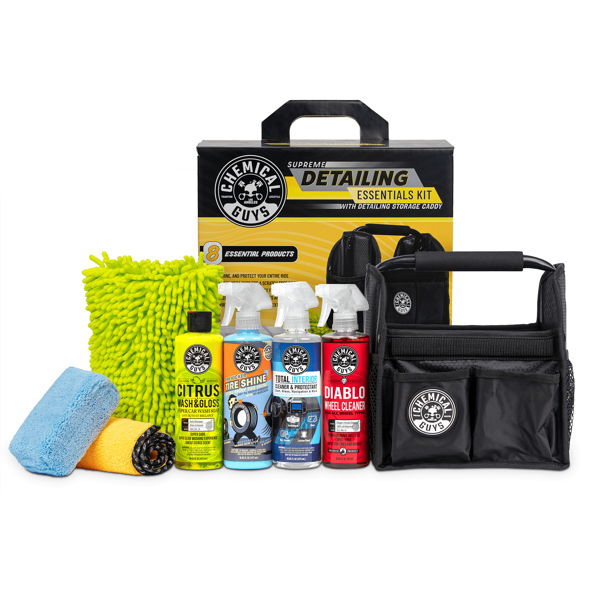 Chemical Guys Supreme Detailing Essentials Kit With Detailing Storage 