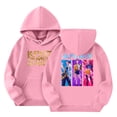 thumbnail image 2 of Moonsky Sudadera con capucha y cordón HUNTRX, estampado de grupo de chicas coreanas, jersey corto, suave y cómodo, top de manga larga para primavera y otoño.,Rosa,110, 2 of 5