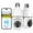 White, variant on Light Bulb Security Camera 2Pack 5G& 2.4GHz WiFi 2K Security Cameras Wireless Outdoor Motion Detection and Alarm,Two-Way Talk,Color Night Vision,Human Detection, Bulb Camera Compatible with Alexa