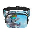 thumbnail image 1 of Easygdp Astronaut Tropical Dolphin Fanny Packs para Mujeres y Hombres, Bolsa de Cinturón, Bolsos de Cruz para Trabajo/Correr/Senderismo, 1 of 9