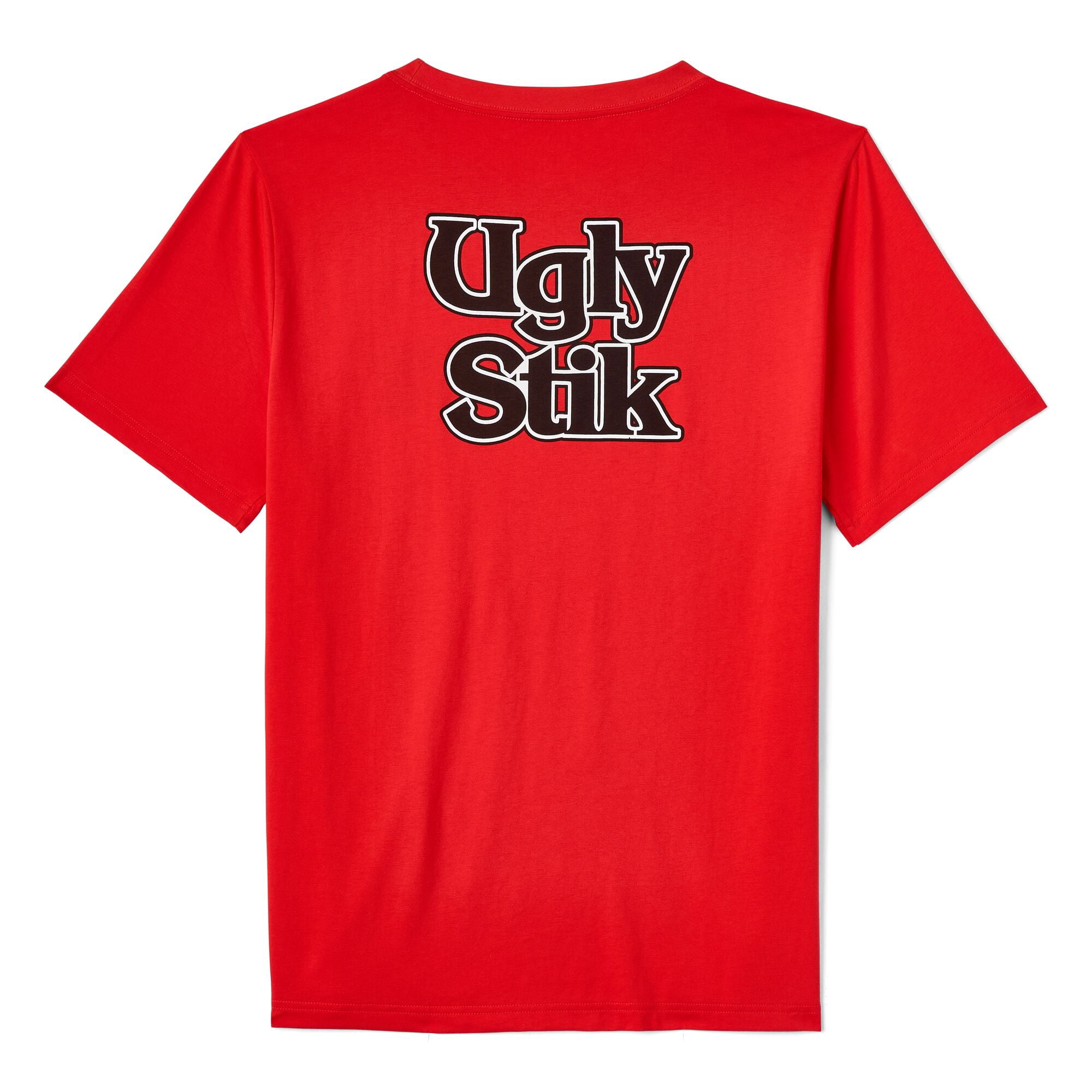 Ugly Stik Double Logo Short Sleeve T-Shirt, Red, Size L
