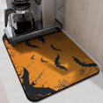 thumbnail image 2 of Halloween Bat Spider Web Dish Drying Mat Coffee Bar Mat Absorbent Heat Resistant 18x24 Inch Inch Dishes Plate Glass Dry Draining Pad for Dining Table Coffee Bar, 2 of 7