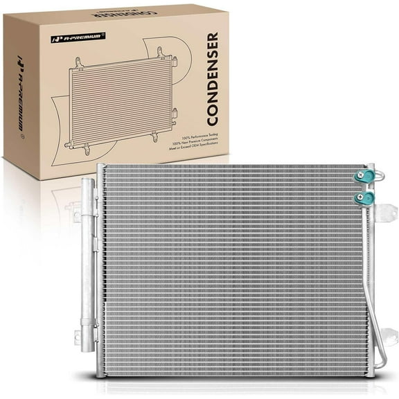 A-Premium Air Conditioning A/C Condenser Compatible with Volkswagen Passat 2006-2010, CC 2009-2016, Passat CC 2009-2010 2.0L 3.6L