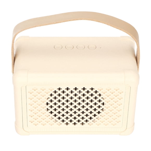 Altavoz Portátil, Batería De Larga Duración Altavoz Inalámbrico Color Crema Recargable Con Cable De Carga Tipo C Para Fiesta En Casa