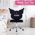thumbnail image 3 of Silla de tocador IMPRESSIONS VANITY Kuromi giratoria de terciopelo, 3 of 9