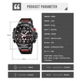thumbnail image 5 of Leyfeng Quartz Watches, Skmei Dual Display Sport Fashion Watch Mens Chrono Casual 5Bar Waterproof Digital Wristwatches Countdown Male Alarm Reloj Hombre, 5 of 9