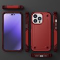 thumbnail image 4 of Hybrid Slim Case for iPhone 14 Pro Max 6.7inch Dual-Layer Soft Shockproof Case Hard PC Back Anti-Fingerprint Anti-Scratch Full Body Rugged Case,Red, 4 of 6