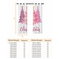thumbnail image 6 of Fsddascl Pink Christmas Trees Blackout Curtains for Bedroom/Living Room, Thermal Insulated Kitchen Curtains, Leopard Print Xmas Tree Winter Holiday Grommet Darkening Window Treatment Drapes 42"x63"x2, 6 of 6