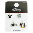 thumbnail image 5 of (2 pack) Disney Mickey Mouse Silver-Tone Love Charm 4-Piece Set with Enamel, 5 of 5