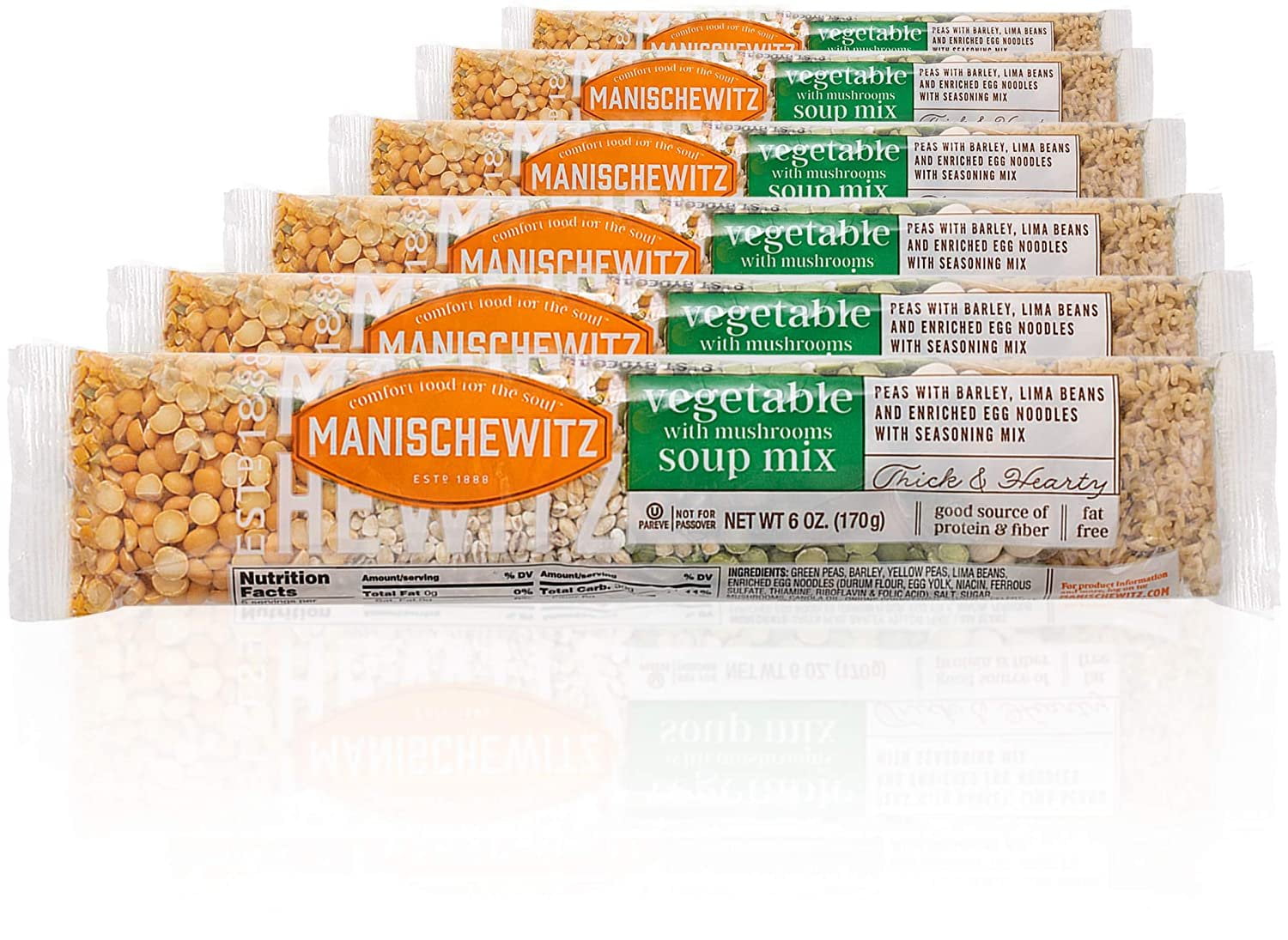 Manischewitz Soup Mix Vegetable Mushroom 6 Pack