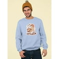 thumbnail image 2 of Look! I'm A Unicorn. Pug Sweatshirt Men -Smartprints Designs, Male 5X-Large, 2 of 4