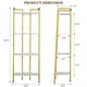 thumbnail image 1 of Estantería escalera de 4 niveles, librero dorado independiente, soporte para plantas y organizador para sala u oficina, 1 of 6