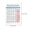1pc Electric Bass Finger Guide Chart Useful Guitar Chord Chart for