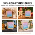 thumbnail image 6 of 10"x10" LED Gradient Felt Letter Board - Changeable Message Sign with 510 Letters & Stand for Home, Office, Weddings (Warm Light, Baby Announcements, Decor), 6 of 11