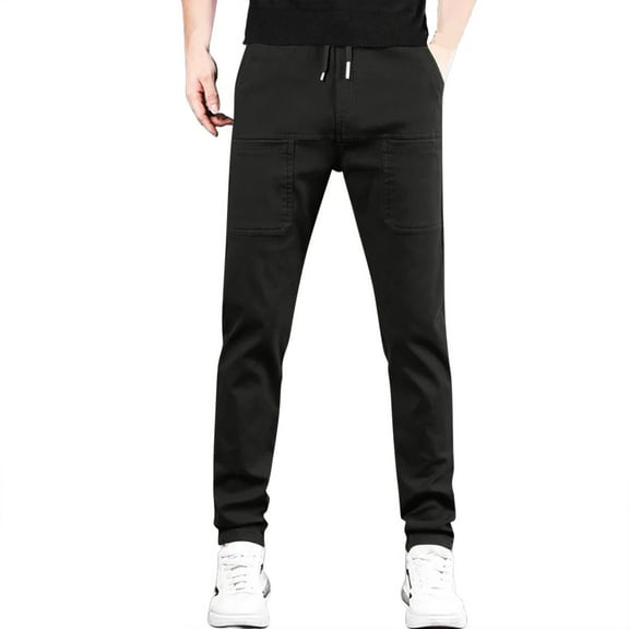 Resicozy Mencomfy Cargo Pants, Multipants - High Stretch Multi-Pocket Durable Cargo Pants, Casual Fashion Cargo Pants Black 2XL
