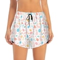 thumbnail image 2 of Balery Happy Easter Pantalones cortos deportivos para mujer con forro y dos bolsillos, elásticos, para entrenamiento, gimnasio, yoga-X-Large, 2 of 7