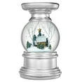 thumbnail image 3 of Haute Decor 6.5 Inch Tall Log Cabin Christmas Snow Globe with Candle Holder & Automatic Timed Snowfall and Lights, 3 of 6
