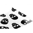 thumbnail image 2 of Rwraps Skull and Bones Polkadot Skulls Matte Vinyl Film Wrap 59in x 5ft Vinyl Vehicle Car Film Sheet, 2 of 9