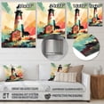 thumbnail image 4 of Designart "Lighthouse by the Sea I" Coastal Metal Wall Decor, 4 of 5