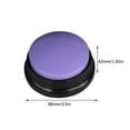 thumbnail image 2 of Bwiyojiz 3.5x3.5x1.65" Noisemakers Toys Dog Barking Dinner Pet Communication Button Training Talking Recording Vocalizer Extrusion Box Voice Sound Toy, Gifts for Family, Purple, 2 of 7