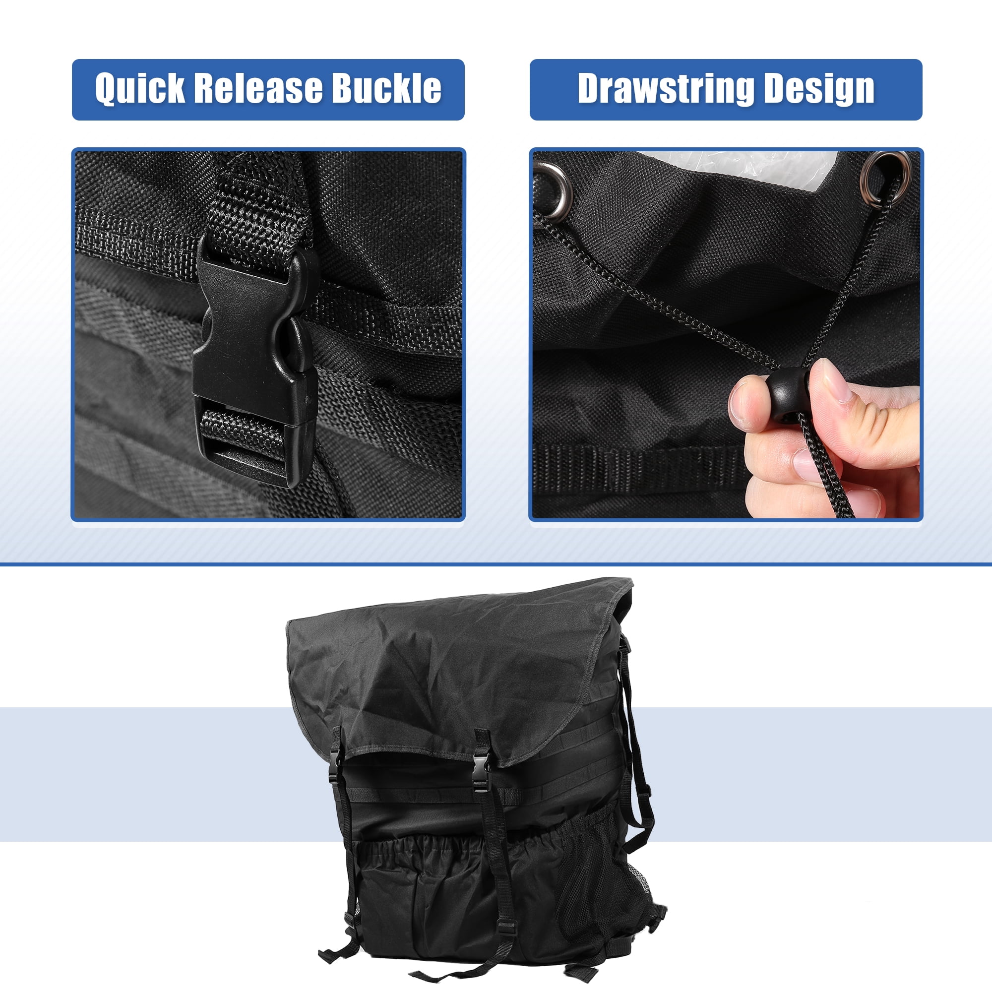 Unique Bargains Universal Outdoor Spare Tire Trash Bag for Off-Road Truck SUV