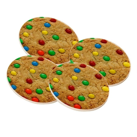 

KuzmarK Sandstone Drink Coaster (set of 4) - Cookie Color Chocolate