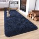 thumbnail image 3 of Pasillo suave de peluche Rug Chicrug 61x244 cm azul marino, 3 of 8
